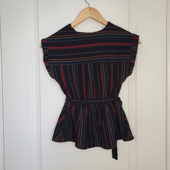 🔥3/$30 Belted Crossover Blouse - Picture 9 of 11